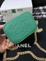 chanel ap3203 clutch with chain grained calfskin green 004 luxibags.ru .jpg