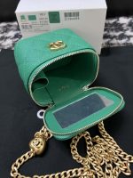 chanel ap3203 clutch with chain grained calfskin green 006 luxibags.ru .jpg