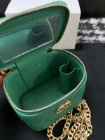 chanel ap3203 clutch with chain grained calfskin green 007 luxibags.ru .jpg