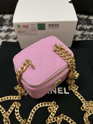 chanel ap3203 clutch with chain grained calfskin pink 002 luxibags.ru .jpg