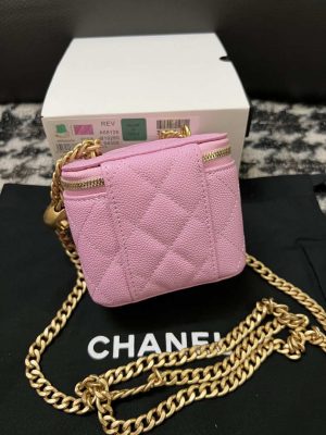 chanel ap3203 clutch with chain grained calfskin pink 004 luxibags.ru .jpg