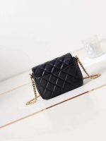 chanel ap3208 mini flap bag with chain shiny lambskin gold tone metal black 007 luxibags.ru .jpg