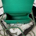 chanel ap3237 clutch with chain grained shiny calfskin gold with handle bag green 007 luxibags.ru .jpg