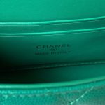 chanel ap3237 clutch with chain grained shiny calfskin gold with handle bag green 008 luxibags.ru .jpg