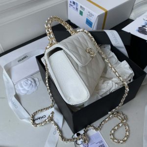chanel ap3237 clutch with chain grained shiny calfskin gold with handle bag white 005 luxibags.ru .jpg
