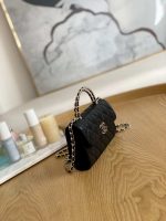 chanel ap3238 flap chain bag black calfskin gold with handle bag 003 luxibags.ru .jpg