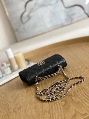 chanel ap3238 flap chain bag black calfskin gold with handle bag 005 luxibags.ru .jpg
