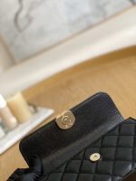 chanel ap3238 flap chain bag black calfskin gold with handle bag 008 luxibags.ru .jpg