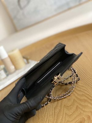 chanel ap3238 flap chain bag black calfskin gold with handle bag 009 luxibags.ru .jpg