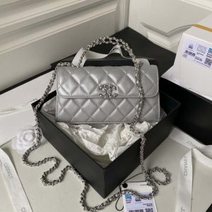 chanel ap3238 flap chain bag gray lambskin gold with handle bag 001 luxibags.ru .jpg