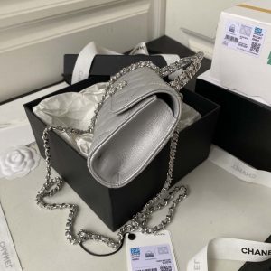 chanel ap3238 flap chain bag gray lambskin gold with handle bag 004 luxibags.ru .jpg
