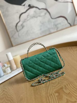chanel ap3238 flap chain bag green calfskin gold with handle bag 002 luxibags.ru .jpg
