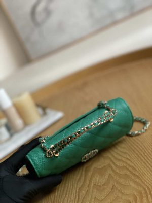 chanel ap3238 flap chain bag green calfskin gold with handle bag 005 luxibags.ru .jpg