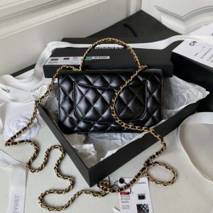 chanel ap3240 flap bag with top handle lambskin gold tone metal black 002 luxibags.ru .jpg