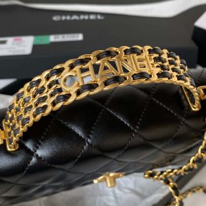 chanel ap3240 flap bag with top handle lambskin gold tone metal black 008 luxibags.ru .jpg