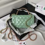 chanel ap3240 flap bag with top handle lambskin gold tone metal green 002 luxibags.ru .jpg