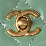 chanel ap3240 flap bag with top handle lambskin gold tone metal green 003 luxibags.ru .jpg