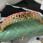 chanel ap3240 flap bag with top handle lambskin gold tone metal green 004 luxibags.ru .jpg