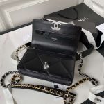 chanel ap3267 19 wallet on chain woc shiny lambskin black 006 luxibags.ru .jpg