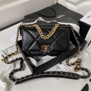 chanel ap3267 19 wallet on chain woc shiny lambskin black 010 luxibags.ru .jpg
