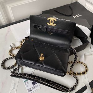 chanel ap3267 19 wallet on chain woc shiny lambskin black 015 luxibags.ru .jpg