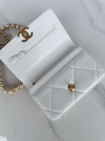 chanel ap3267 19 wallet on chain woc shiny lambskin white 06 luxibags.ru .jpg