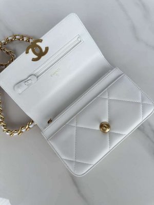 chanel ap3267 19 wallet on chain woc shiny lambskin white 06 luxibags.ru .jpg