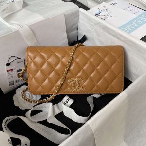 chanel ap3363 flap baguette bag lambskin brown 001 luxibags.ru .jpg