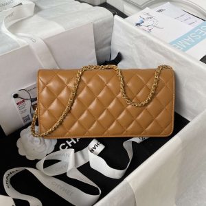 chanel ap3363 flap baguette bag lambskin brown 002 luxibags.ru .jpg