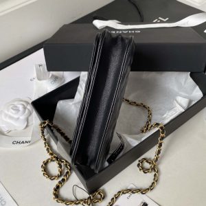 chanel ap3385 woc flap phone holder with chain lambskin black gold 005 luxibags.ru .jpg