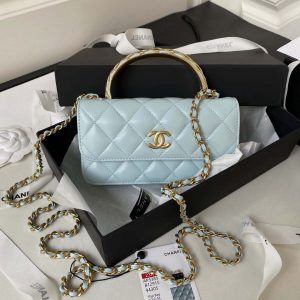 chanel ap3385 woc flap phone holder with chain lambskin blue gold 001 luxibags.ru .jpg