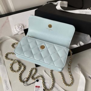 chanel ap3385 woc flap phone holder with chain lambskin blue gold 007 luxibags.ru .jpg