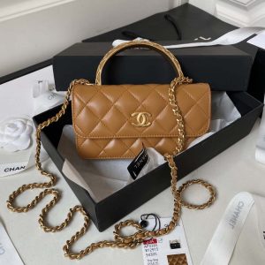 chanel ap3385 woc flap phone holder with chain lambskin caramel gold 001 luxibags.ru .jpg