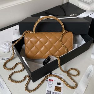 chanel ap3385 woc flap phone holder with chain lambskin caramel gold 002 luxibags.ru .jpg