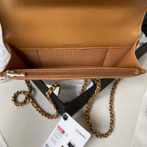 chanel ap3385 woc flap phone holder with chain lambskin caramel gold 008 luxibags.ru .jpg