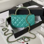 chanel ap3385 woc flap phone holder with chain lambskin green gold 002 luxibags.ru .jpg