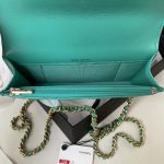 chanel ap3385 woc flap phone holder with chain lambskin green gold 007 luxibags.ru .jpg