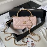 chanel ap3385 woc flap phone holder with chain lambskin pink gold 001 luxibags.ru .jpg