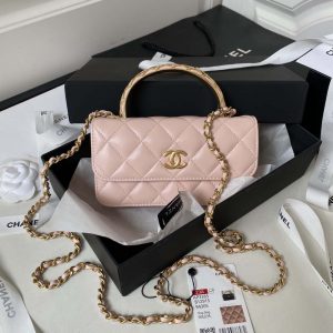 chanel ap3385 woc flap phone holder with chain lambskin pink gold 001 luxibags.ru .jpg