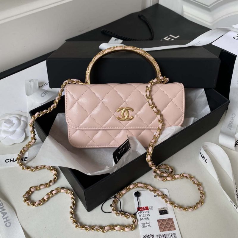 chanel ap3385 woc flap phone holder with chain lambskin pink gold 001 luxibags.ru .jpg