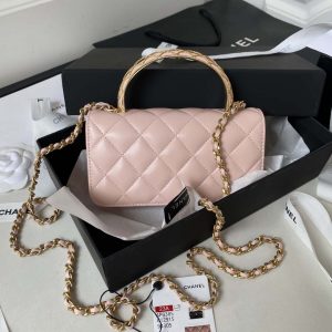 chanel ap3385 woc flap phone holder with chain lambskin pink gold 002 luxibags.ru .jpg
