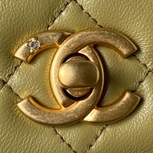 chanel ap3424 woc mini flap bag lambskin lemon yellow 003 luxibags.ru .jpg