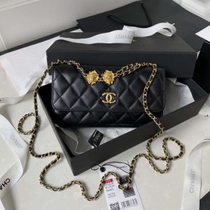 chanel ap3426 woc mini flap bag lambskin 17cm black 010 luxibags.ru .jpg