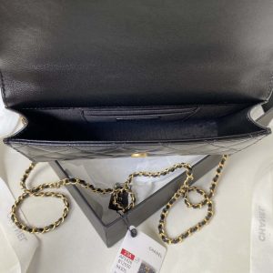 chanel ap3426 woc mini flap bag lambskin 17cm black 016 luxibags.ru .jpg