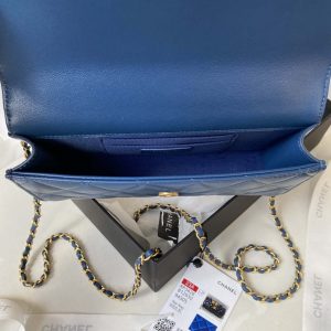 chanel ap3426 woc mini flap bag lambskin 17cm blue 008 luxibags.ru .jpg