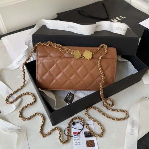 chanel ap3426 woc mini flap bag lambskin 17cm brown 002 luxibags.ru .jpg