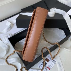 chanel ap3426 woc mini flap bag lambskin 17cm brown 006 luxibags.ru .jpg