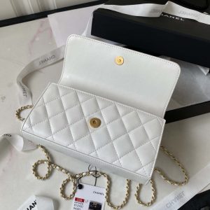 chanel ap3426 woc mini flap bag lambskin 17cm white 007 luxibags.ru .jpg