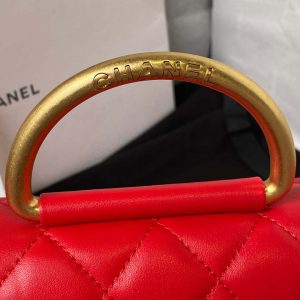 chanel ap3484 clutch with chain shiny lambskin gold tone metal red 004 luxibags.ru .jpg