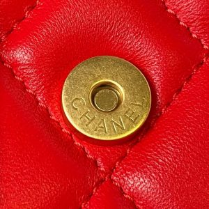 chanel ap3484 clutch with chain shiny lambskin gold tone metal red 007 luxibags.ru .jpg